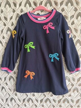 Baby Sara Girls Sequin Bow Dress Size 4